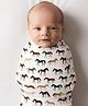 TUMMY New Born Baby Muslin Blanket  - Horse