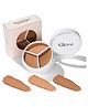 Gleva Tri-Color Concealer for Women, Full Coverage,Waterproof & Long-Lasting for Dark Circles, Fine Lines & Under Eye (Netural) - 100 g