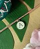 Digital Dress Room A Letter Round White Initial Coin Pendant Thread Rakhi for Brother,Bhaiya