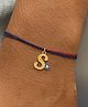Digital Dress Room S Letter Initial With Evil Eye Thread Rakhi for Brother,Bhaiya