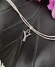 Digital Dress Room Y Roman Letter Silver Plated AD Initial Thread Rakhi for Brother,Bhaiya
