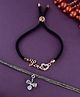 Digital Dress Room (Set of 2) Flower Solitaire Charm/LOVE Pendant Lumba Rakhi for Bhabhi/Sister in Law