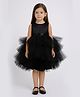 Tilism Woven Sleeveless Ruffle Detailed Layered Dress - Black