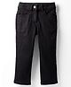 UCB Cotton Blend Woven Full Length Solid Color Jeans - Black
