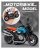 Fiddlerz 1:14 Scale Die Cast Motorcycle for Kids with Pull Back Action Realistic Design Alloy Body Bike Durable Build for Boys and Girls Age 3+ (Multicolor)