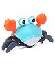 ToyMark  Dancing Crawling Crab Toy with Flashing Light and Dynamic Music - Blue