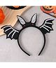 Hair Bands with Bat Applique Free Size - Black