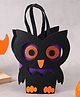 Owl Shaped Halloween Themed Candy Bag - Black