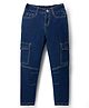 Pine Kids Denim Woven Full Length Washed Jeans - Blue
