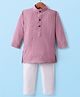 Ridokidz Full Sleeves Textured Kurta Pyjama Set - Onion Pink