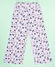 Kiddopanti Cotton Knit Hearts Printed Pajama - Light Pink