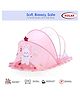 Kolar Large Mosquito Net for Baby  Bunny Print   Bottomless Net for Infants (0-24 Months)  Safe & Easy Sleep Solution 135cm x 65cm x 65cm Pink