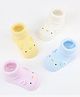 Kidofash Cotton Pack Of 4 Bird Designed & Applique Detailed Socks - White