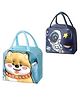 New Pinch Insulated Kids Lunch Bags for boys | Travel Friendly and Cute School Lunch Box Bag for Teens & Toddlers with Cute Cartoon Print Ideal Gift for Children Kids  Pack of 2 color design may vary