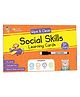 Popcorn Games & Puzzles Social Skills Flash Cards for Toddlers 3+ Reusable Wipe & Clean Set with 16 Cards & Marker | Early Communication & Behavior Learning