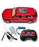 The Flyers Bay Rolls-Royce Cullinan RC Car, 1:22 Scale,Die-Cast Model with Openable Doors, Lights and Smoke Effects, Toy for Kids (Red)