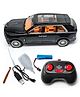 The Flyers Bay Rolls-Royce Cullinan RC Car, 1:22 Scale,Die-Cast Model with Openable Doors, Lights and Smoke Effects, Toy for Kids (Black)