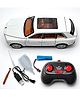The Flyers Bay Rolls-Royce Cullinan RC Car, 1:22 Scale,Die-Cast Model with Openable Doors, Lights and Smoke Effects, Toy for Kids (White)