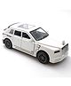 The Flyers Bay 1:32 Scale DieCast Metal Pull-Back Action Openable Doors Lights and Music Rolls-Royce Cullinan Premium Car Toy for Kids Realistic Miniature Model Gift 2+yrs Girls Boys (White)