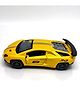 The Flyers Bay 1:32 Scale DieCast Metal Pull-Back Action Openable Doors Premium Car Toy for Kids Realistic Miniature Model Gift 2+yrs Girls Boys (Yellow)