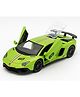 The Flyers Bay 1:32 Scale DieCast Metal Pull-Back Action Openable Doors Premium Car Toy for Kids Realistic Miniature Model Gift 2+yrs Girls Boys (Green)