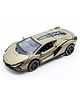 The Flyers Bay 1:32 Scale DieCast Metal Pull-Back Action Openable Doors Premium Car Toy for Kids Realistic Miniature Model Gift 2+yrs Girls Boys (Olive Green)