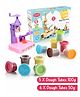 Aditi Toys Clay & Dough Play Set  Ice Cream Maker with Color Creation Kit Dough Tubes (6X50g Each) + (5X100g Each) Non-Toxic, Safe for Kids 3+ Years