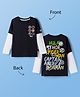 Pine Kids Marvel Single Jersey Knit Full Doctor Sleeves T-Shirt with Front & Back Avengers Graphics - Black