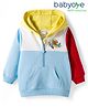 Babyoye 100% Cotton Knit Full Sleeves Hooded Sweatshirt With Kangaroo Pockets & Cut & Sew Design - Multicolor