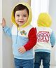 Babyoye 100% Cotton Knit Full Sleeves Hooded Sweatshirt With Kangaroo Pockets & Cut & Sew Design - Multicolor