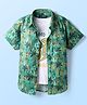 Pine Kids Cotton Woven Half Sleeves Animal Printed Shirt With T-Shirt - Multicolour