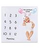 Babymoon Baby Milestone Age Month Year Bedsheet Bedsheet New Born Photography Props Baby Gift Set-Mom Ded Design