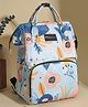 Babymoon Multifunction Mommy Bag Style Maternity Floral Print Diaper Backpack for Travel - Blue