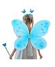 Babymoon Butterfly Fairy Angel Costume Baby Wings Photography Props - Set of 3 Lightblue
