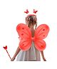 Babymoon Butterfly Fairy Angel Costume Baby Wings Photography Props - Set of 3 Red