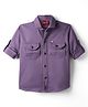 Radutu Full Sleeves Striped Shirt - Purple
