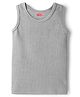 Babyhug Knit Sleeveless Solid Colour Thermal Inner Vest - Light Grey