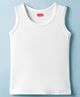 Babyhug Knit Sleeveless Solid Thermal Vest - Offwhite