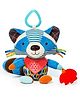 BitFeex Raccoon Hanging Toy with Teether  Soft Plush Rattle Toy with Hook & Silicone Teether for Sensory Play  Newborn Baby Gift for 012 Months