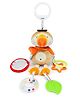 BitFeex Parrot Hanging Toy with Teether  Soft Plush Rattle with Bell and Hook  Silicone Teether Toy for Babies 012 Months  Ideal for Cribs, Strollers & Baby Gifting