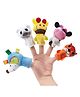 BitFeex Finger Puppets Set  Soft Plush Animal Finger Toys for Kids, Perfect for Storytelling, Learning, and Party Fun, Boys and Girls Age 0 Months and Up-Pack of 5 Pcs-Multicolor -Height 15 cm