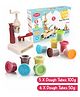 Aditi Toys Clay & Dough Play Set Ice Cream Maker White with Color Creation Kit Dough Tubes (6X50g Each) + (5X100g Each) Non-Toxic, Safe for Kids 3+ Years