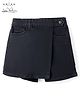 Arias Cotton Woven Solid Colour Washed Skirt - Black