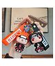 Elecart 3D Naruto Keychain for Men & Women | Cute Silicone Cartoon Keyring with Hook | Fun Gift for Boys, Girls | Bag, Scooty & Car Key Chain Charm (Pack 2 Random Design)