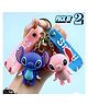 Elecart 3D Lilo & Stitch Keychain for Men & Women | Cute Silicone Cartoon Keyring with Hook | Fun Gift for Boys, Girls | Bag, Scooty & Car Key Chain Charm (Pack 2 Random Colour)