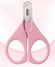 Junior Joe Baby Nail Scissors with Protective Cap  Safe Rounded Tips, Soft-Grip Handles (Baby Pink)