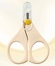 Junior Joe Baby Nail Scissors with Protective Cap  Safe Rounded Tips, Soft-Grip Handles (Off white)