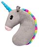 Junior Joe Plush Car Seatbelt Cover & Neck Pillow  Soft Travel Buddy Cushion for Kids (Grey)