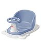 Junior Joe Baby Bath Seat Cum Floor Toy Chair  Blue & White | Steering Wheel Design | Safe, Non-Slip, & Multi-Purpose