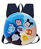 Junior Joe Colorful Hard Shell School Backpack for Kids  Glossy Surface, Soft Straps & Cute Cartoon Print- Height 11 Inches